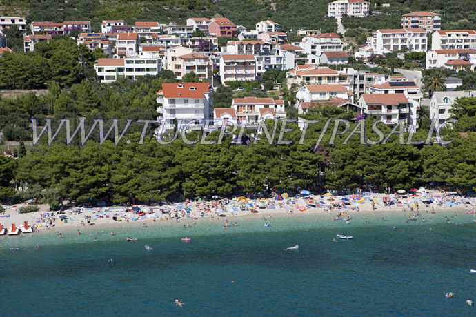 Apartments Pašalić - Tučepi beach aerial view