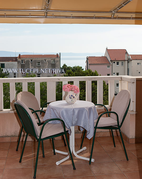 Tučepi, apartments Marija - balcony with sea view