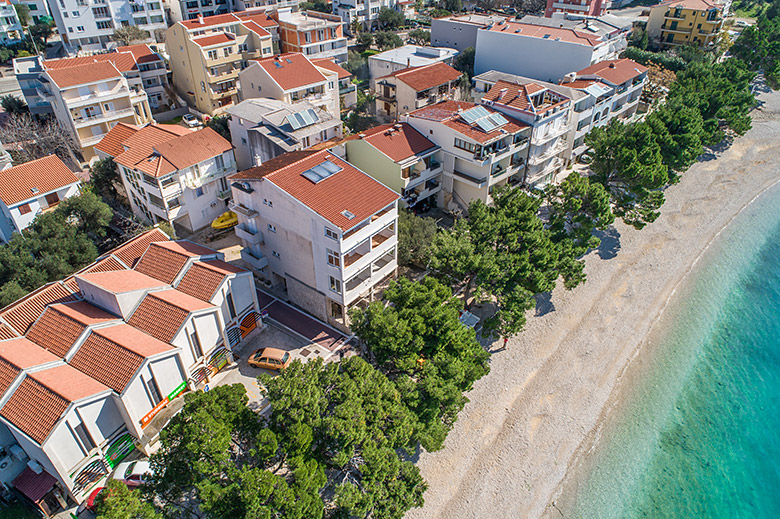 Aerial view of house