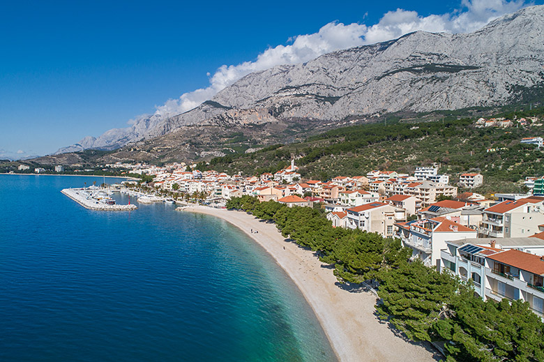 Aerial view of Tučepi