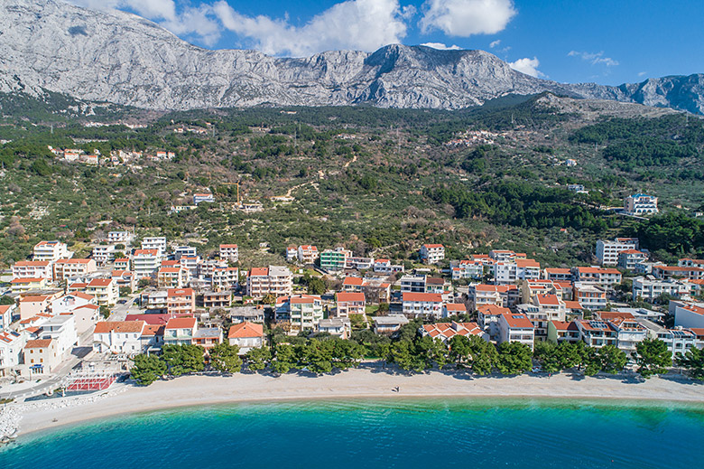 Aerial view of Tučepi