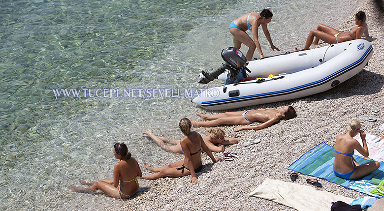 girls on the beach