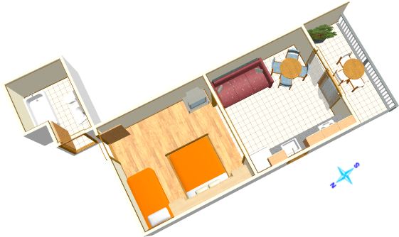 Apartments Šimić, Tučepi - plan