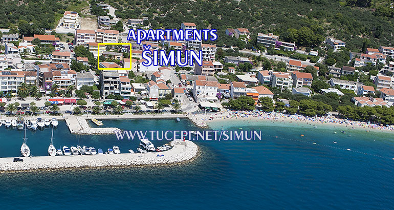 Tučepi, apartments Šimun Mijačika, position