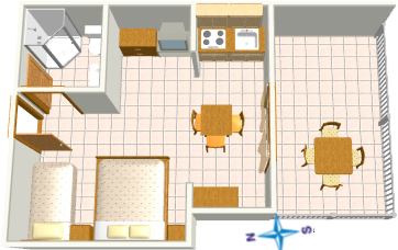 Apartments Smiljka, Tučepi - plan