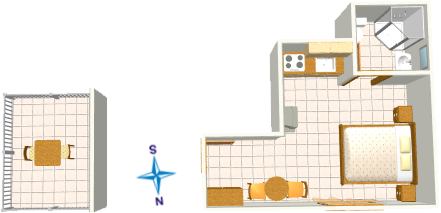 Apartments Smiljka, Tučepi - plan