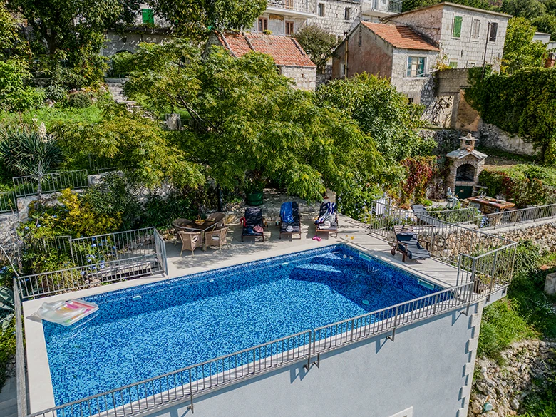 Villa Stina, Tučepi - pool, aerial view
