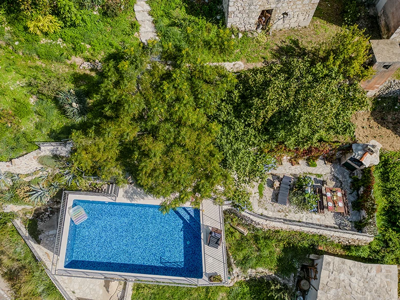 Villa Stina, Tučepi - pool, aerial view