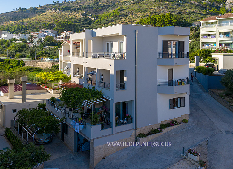 Apartments Šućur, aerial view