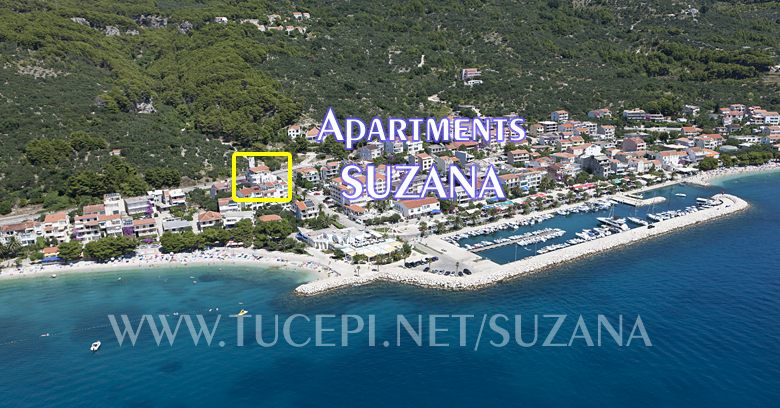 Position of apartments Suzana in Tuepi