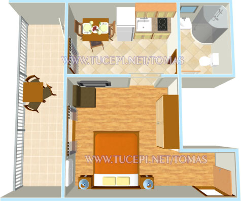 plan of apartment