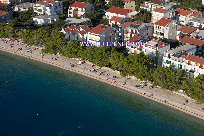 Beach Kraj, Tučepi - aerial view