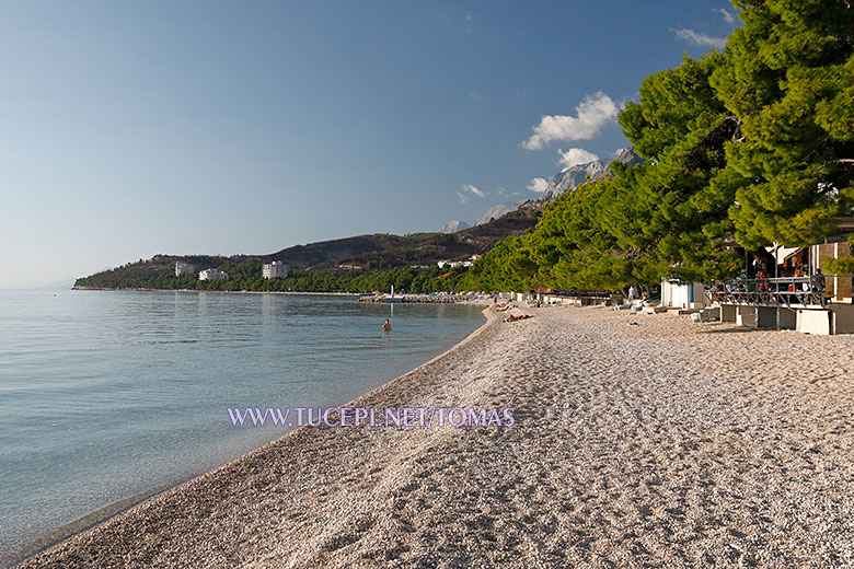 Tučepi beach Kraj in autumn