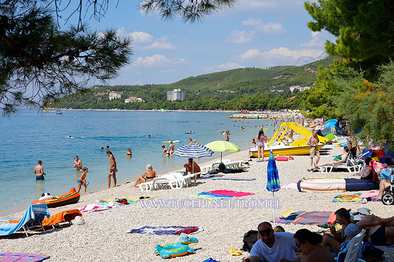 beach at summer in Tučepi