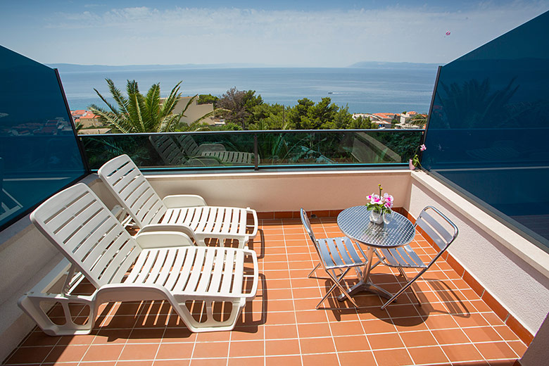 Villa Palma, Tučepi - balcony with sea view