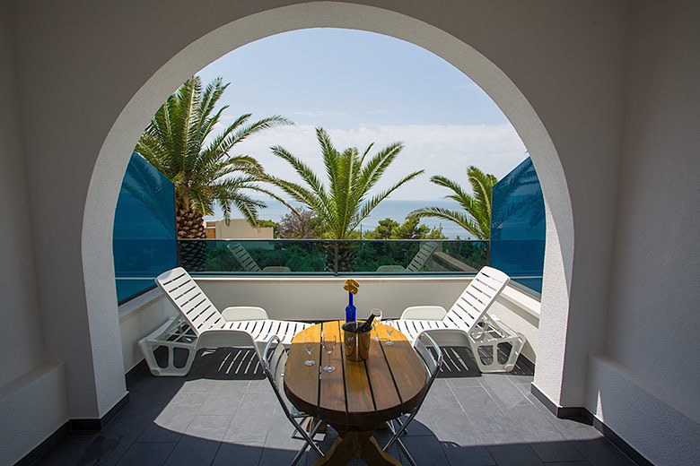 Villa Palma, Tučepi - balcony with sea view