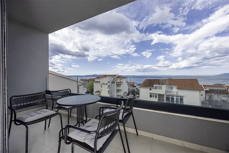 Premium Suites Apartments Vela, Tučepi - balcony with sea view