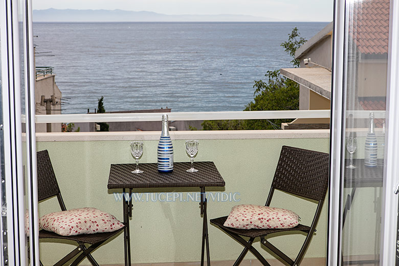 apartments Vidić, Tučepi - balcony with sea view