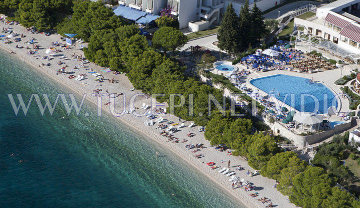 Tuepi hotel Alga and hotel Afrodita panorama beach