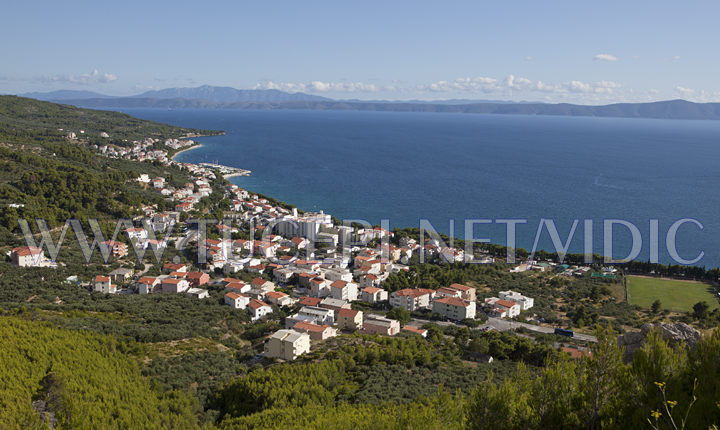 Panorma of Tucepi, Croatia