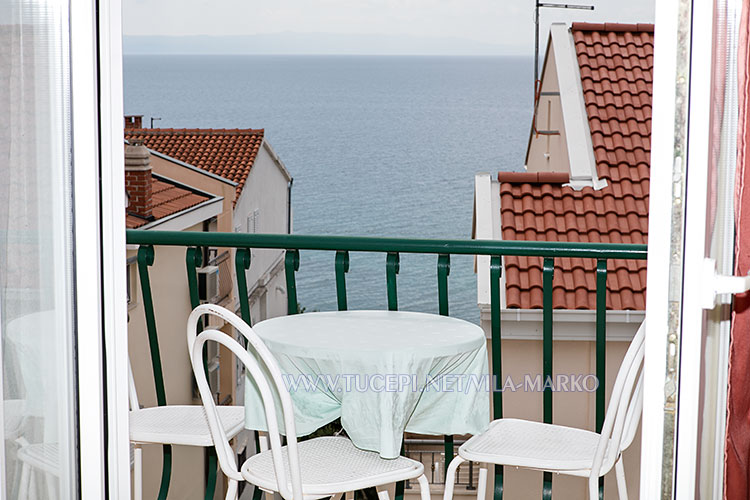 Apartments Vila Marko, Tučepi - balcony with sea view