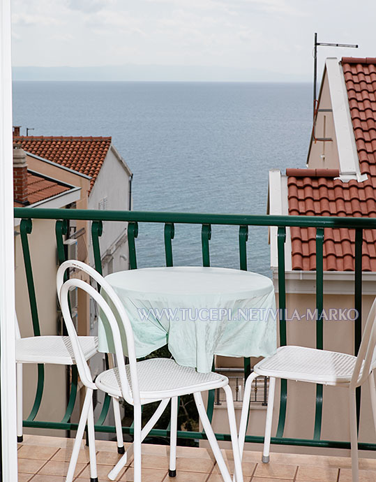 Apartments Vila Marko, Tučepi - balcony with sea view