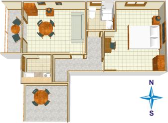 Apartments Vila Nela, Tučepi - plan