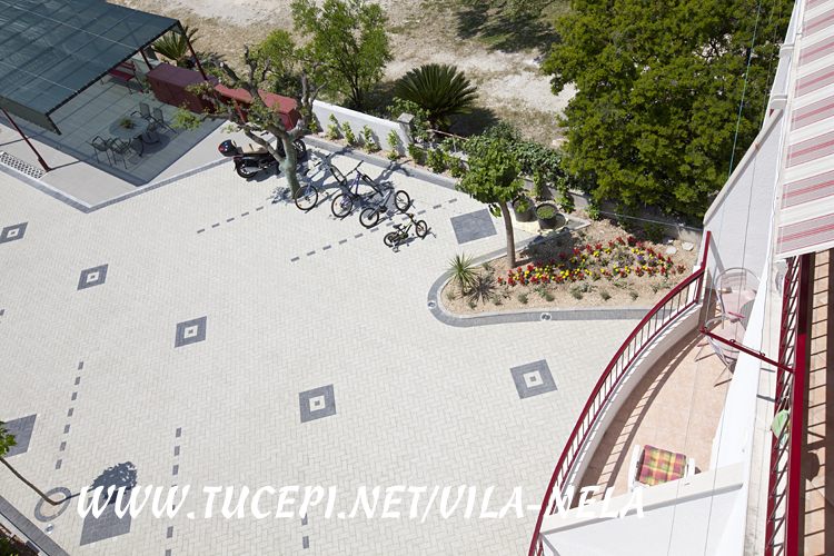 top view on parking, Vila Nela, Tučepi