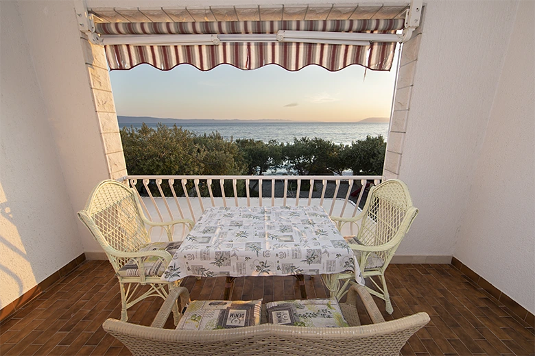 terrace with sea view