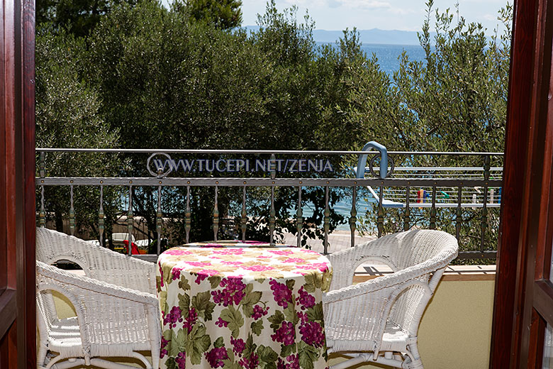 balcony with sea view