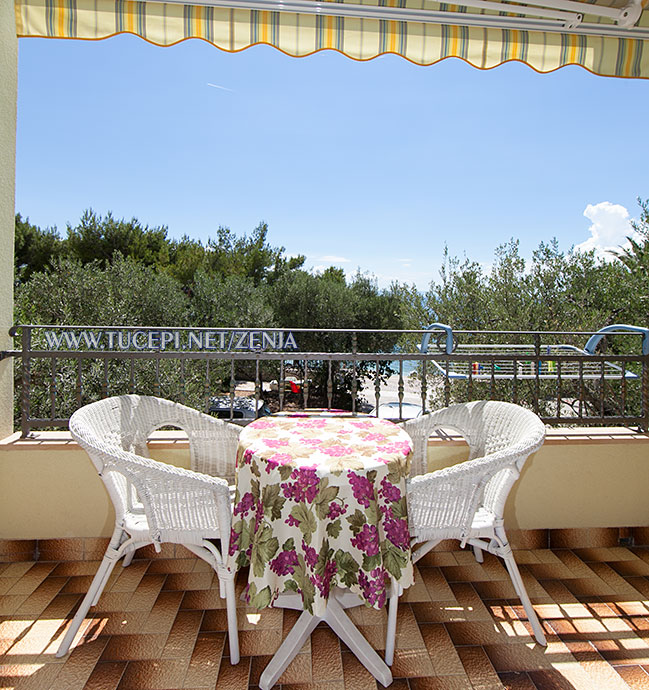 balcony with sea view