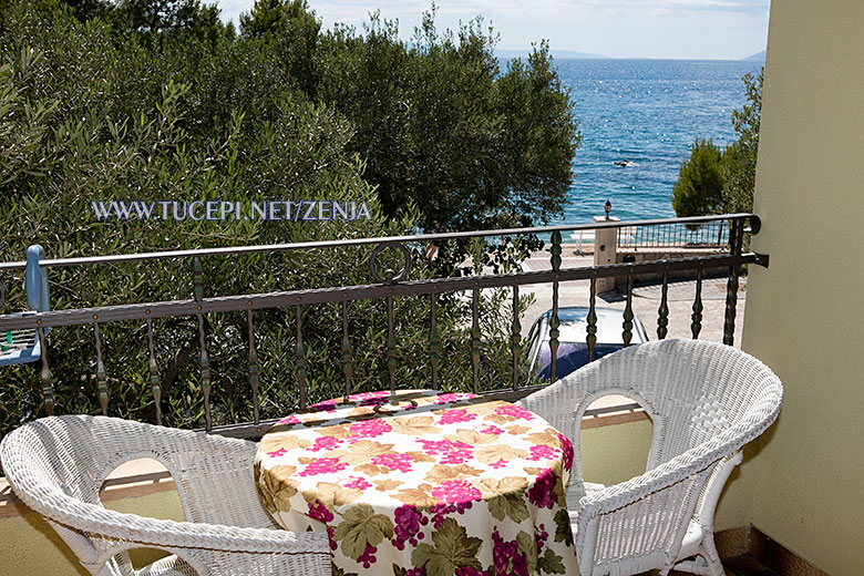 balcony with sea view