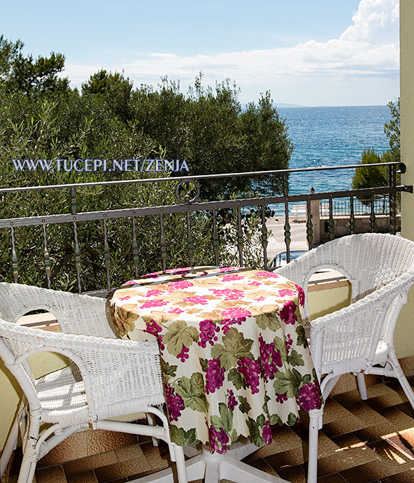 balcony with sea view